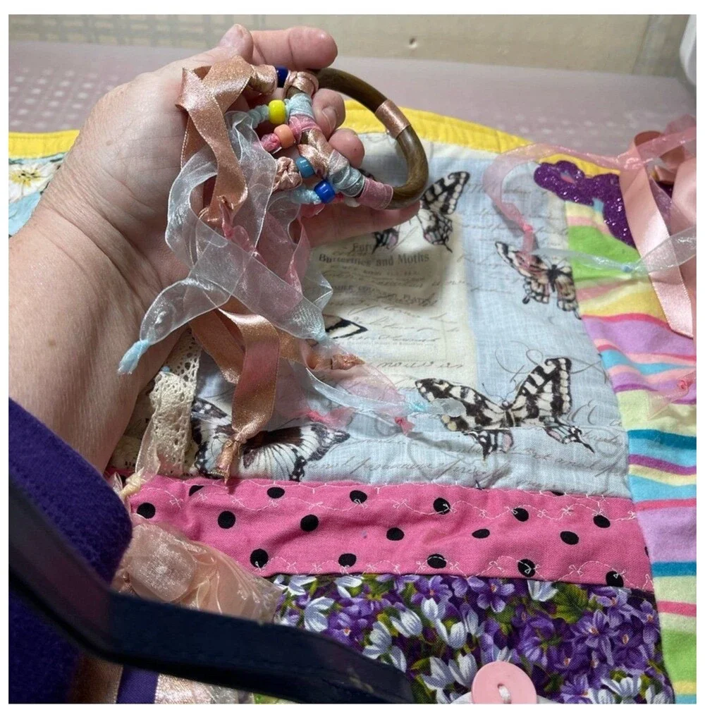 Fidget Quilt!  Pastel colors/bright and cheerful